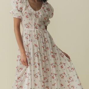 Dôen Ischia Floral Dress in Poppy Field